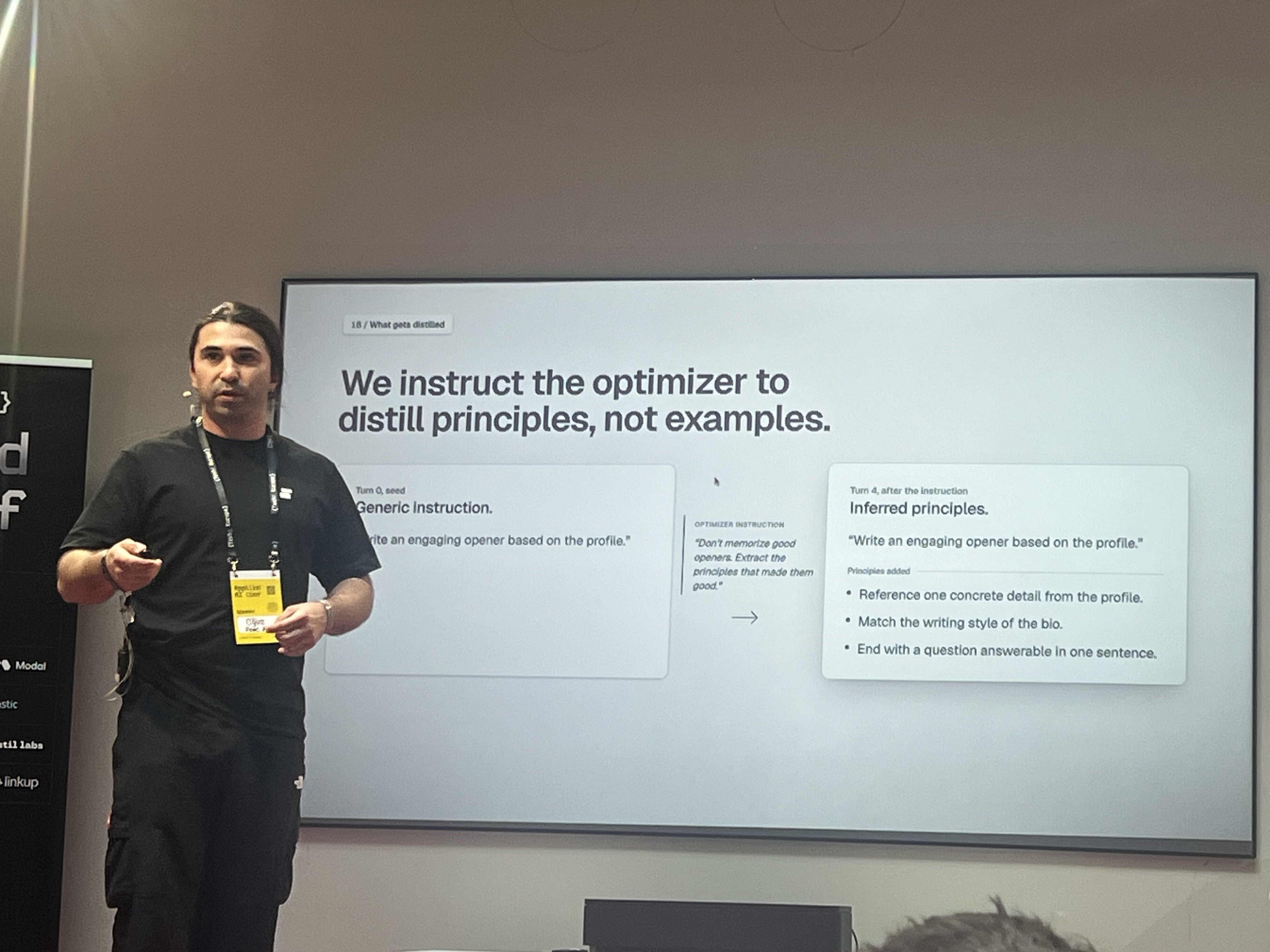 Distill principles not examples